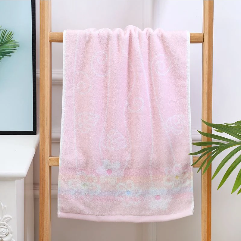 Полотенце с цветным плетением, Хлопковое полотенце для лица, полотенце для лица с цветочным узором, поддержка поколения повседневных принадлежностей, розовый цвет