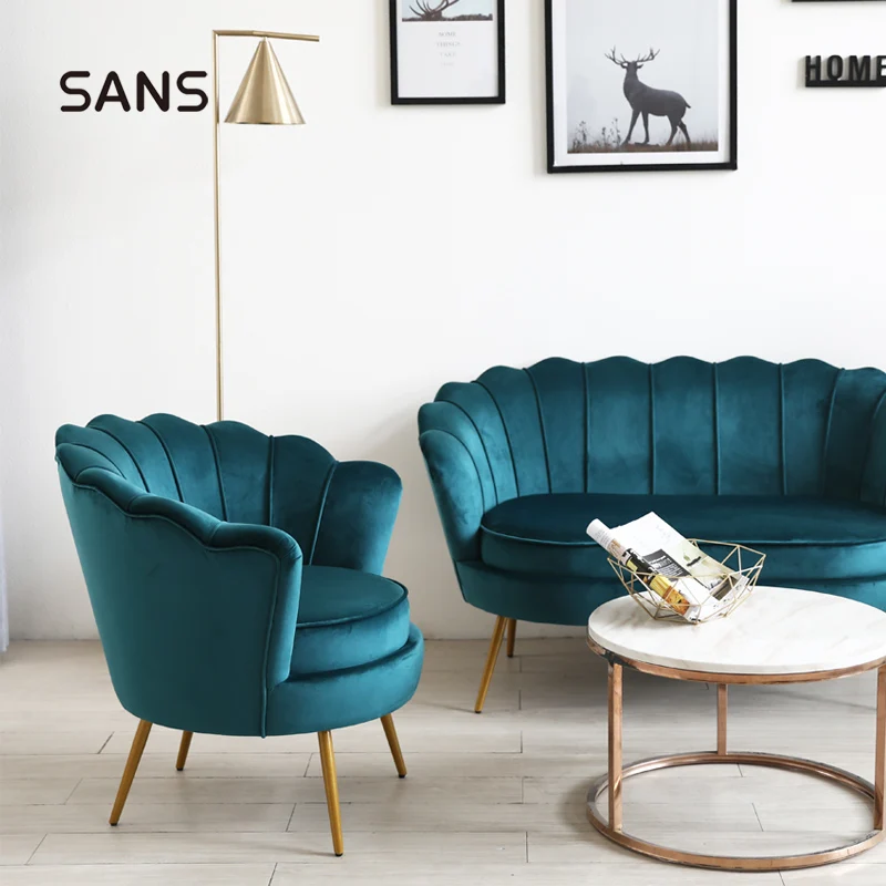 Hotel moderno Divano Poltrona di Promozione Velluto Imbottito