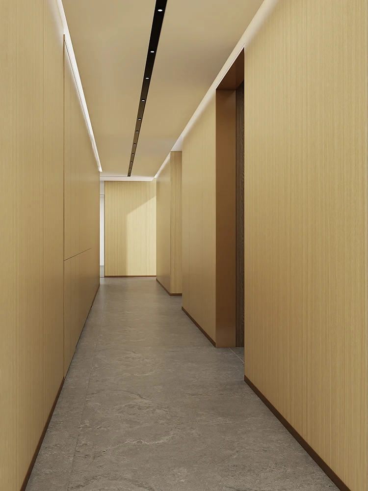 درهای پنهان درب‌های داخلی دیوارها و کابینت‌ها قابل سفارش‌سازی در همان رنگ مقاوم در برابر آتش طراحی مدرن مواد چوبی پلیمری