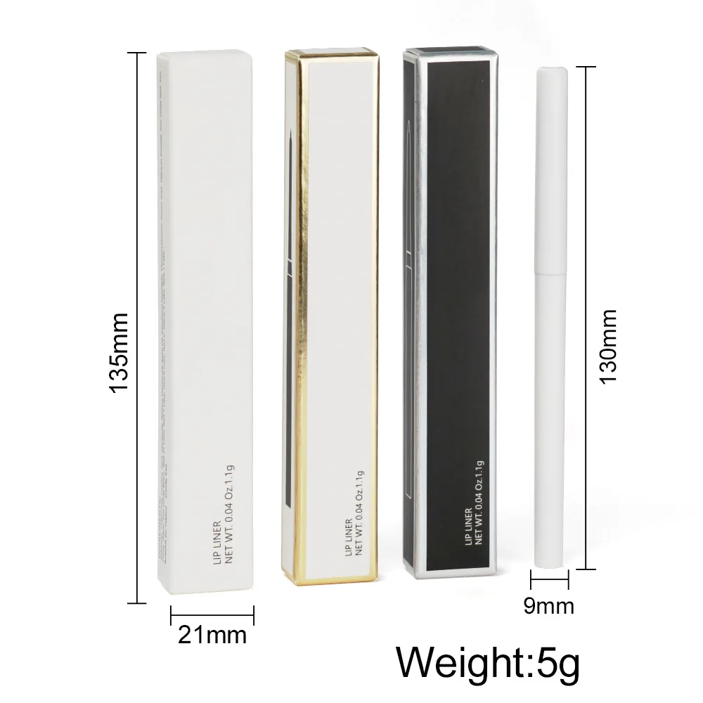 Muting Makeup Princess Private Label 15 Colors Lip Liner Vegan Nude Retractable Clear Waterproof Lip Liner