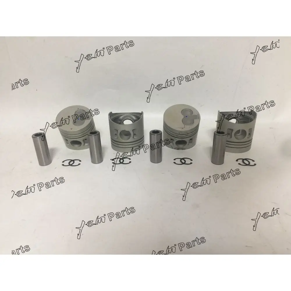 Piston With Pin Circlip Fit for Mitsubishi 4DR7 Excavator Forklift Diesel Engine Repair Parts