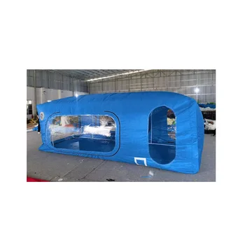 Commercial Quality Cheap Advertising Inflatable Carport Garage Tent Storage Bubble Capsule With Pipe Frame for Sale
