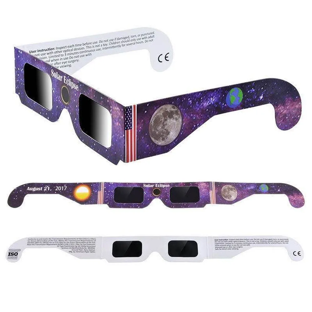 Wholesale Iso Certified Solar Eclipse Glasses Customized Design Eclipse ...