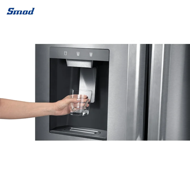 Big Size Water Dispenser Auto Icemakers French Door Refrigerator For