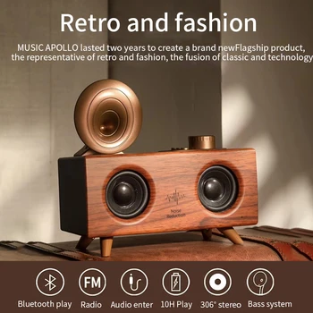 Alternative view of Smart (OEM) Midrange Music Lautsprecher Home Classic Retro Mini Wireless Speaker