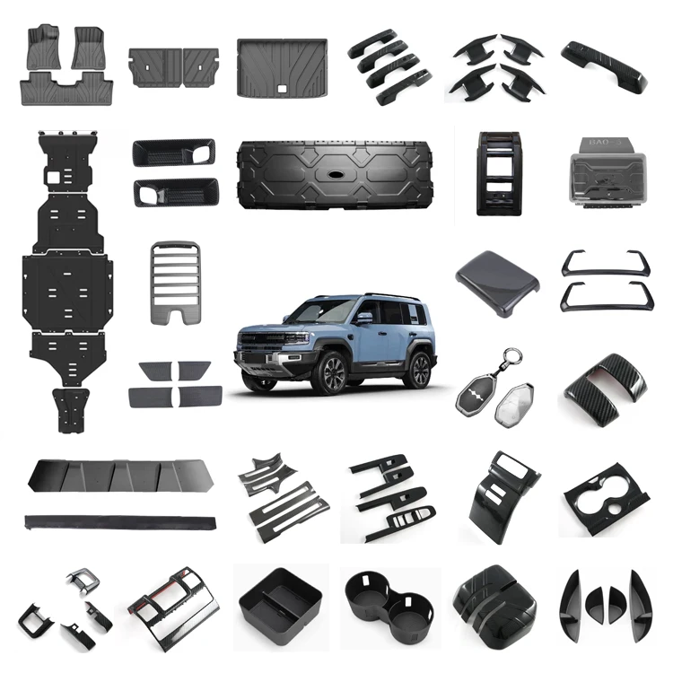 EV Car Accessories for BYD Denza B5 Chassis Plate Roof Luggage Racks Side Ladder Side Bag Roof Equipment Box