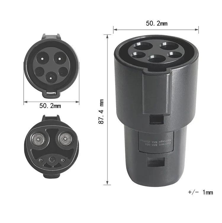 Ev Charger Adapter To Sae J1772 Supercharger 40a Type1 Charging Adapter
