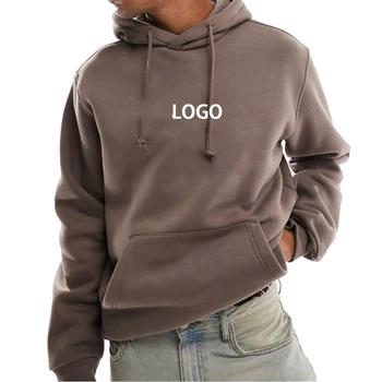 New solid color terry cotton hooded sweater men women autumn custom essentials hoodies