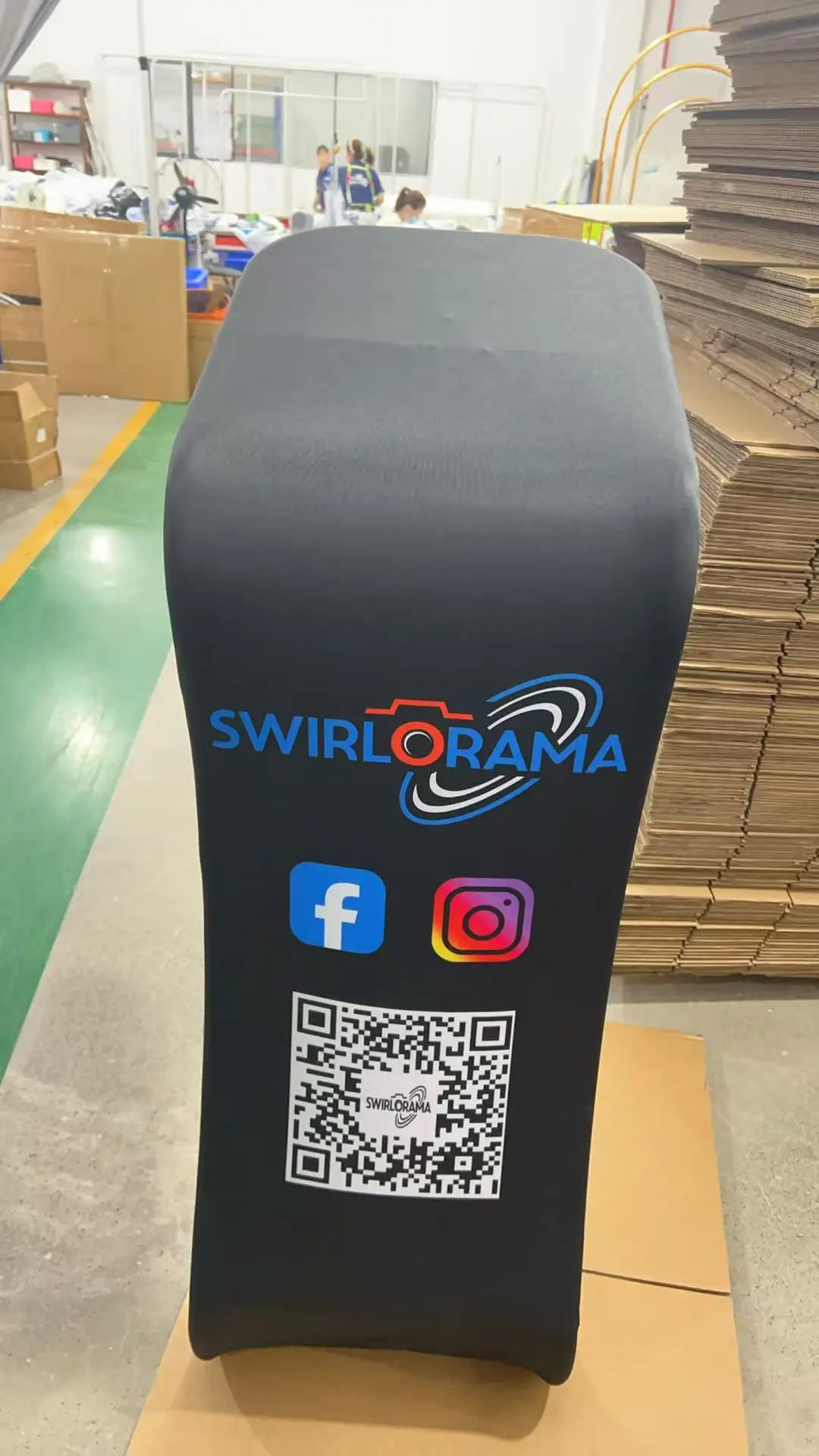 Custom iPad Sharing Station Stand for 360 Photo Booth With Logo Print Tension Fabric Tablet Stand H119d4d6a6e064013aab06f77291d013fd