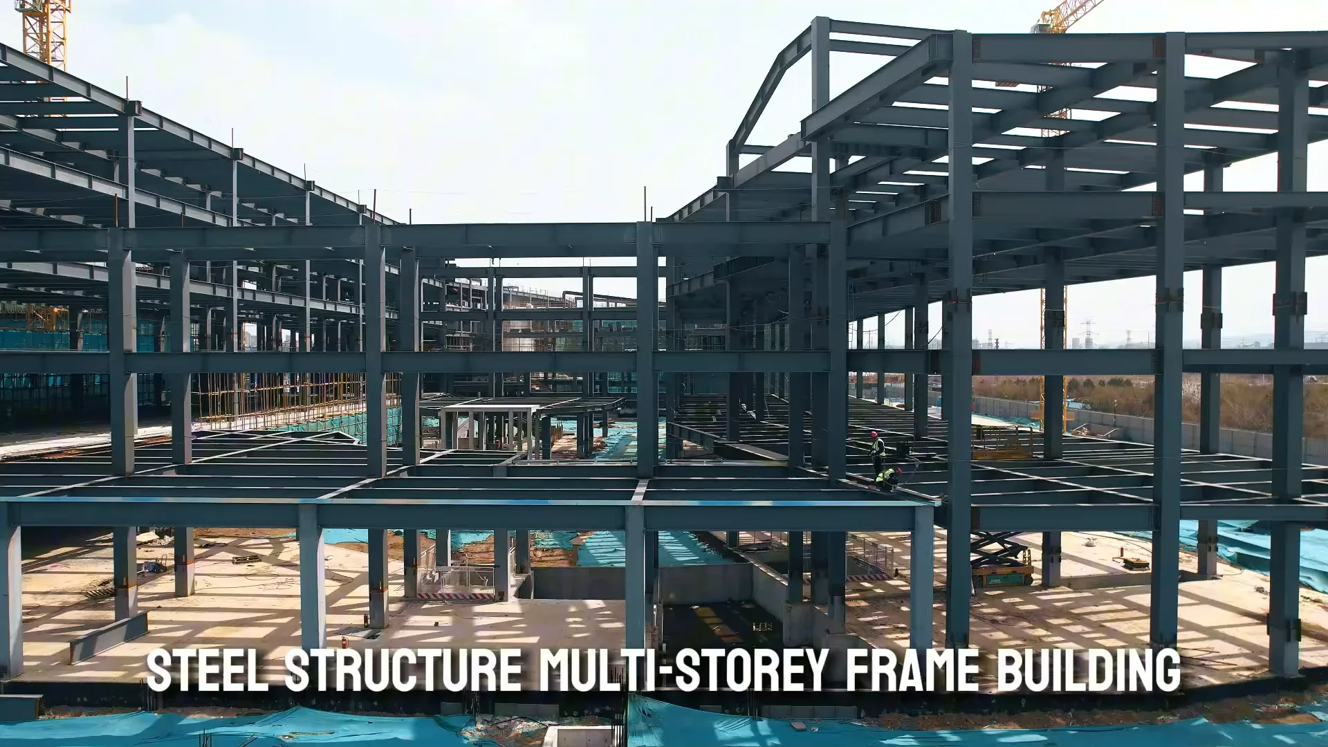 Two Story Construction Workshop Steel Structure Building Manufacturer ...