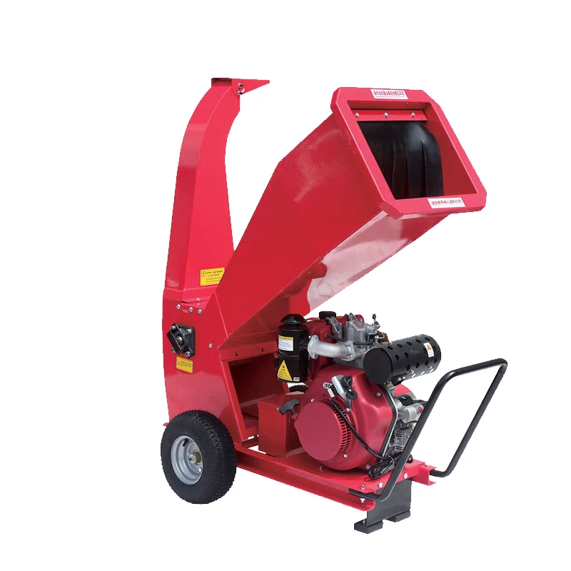 Factory Wholesale Horizontal 7 Hp Gasoline Wood Chipper Machine Shredder Tree Branch