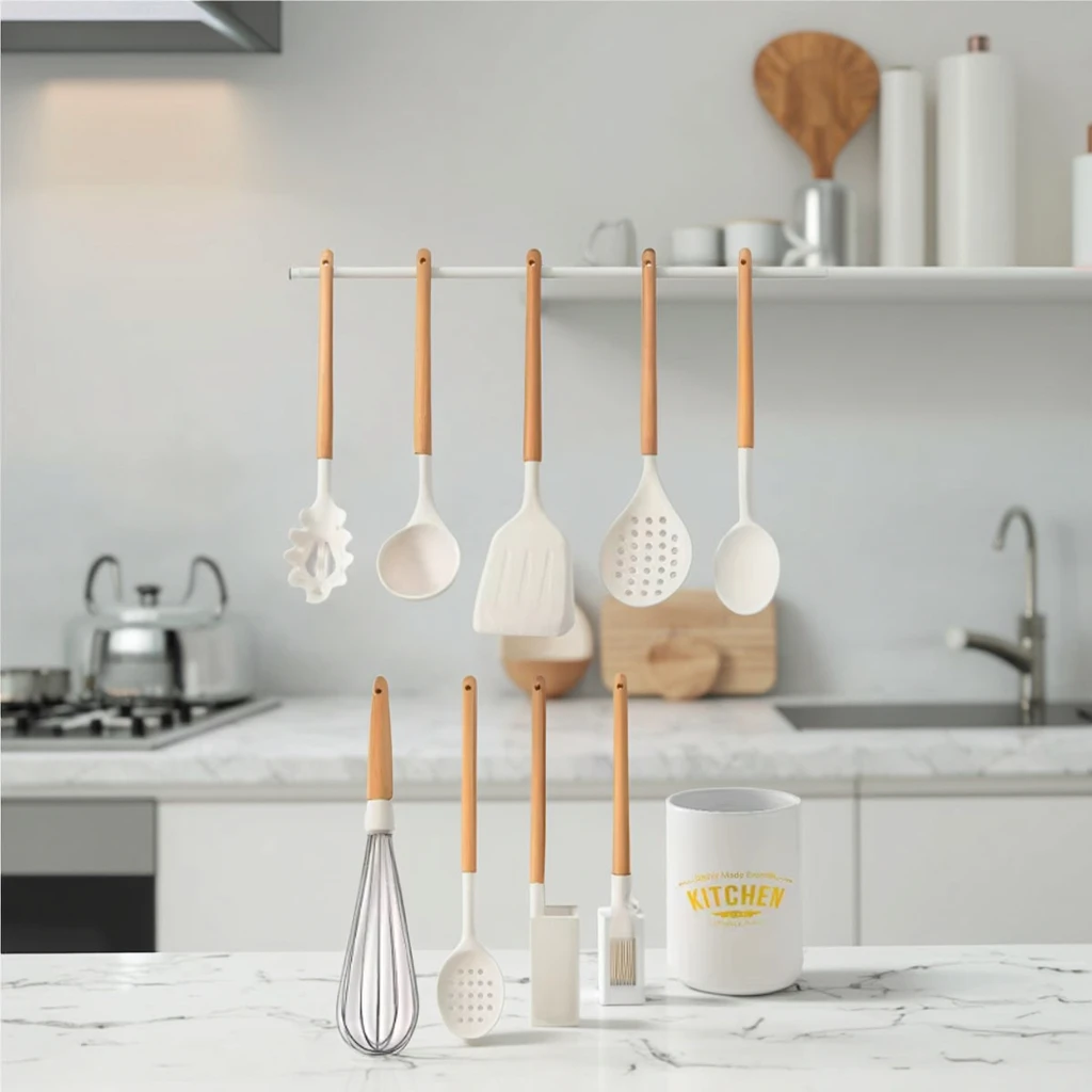 product customized kitchen utensils cooking supplies set oil brush multi purpose cake spatula baking tools silicone diy baking spatula-7