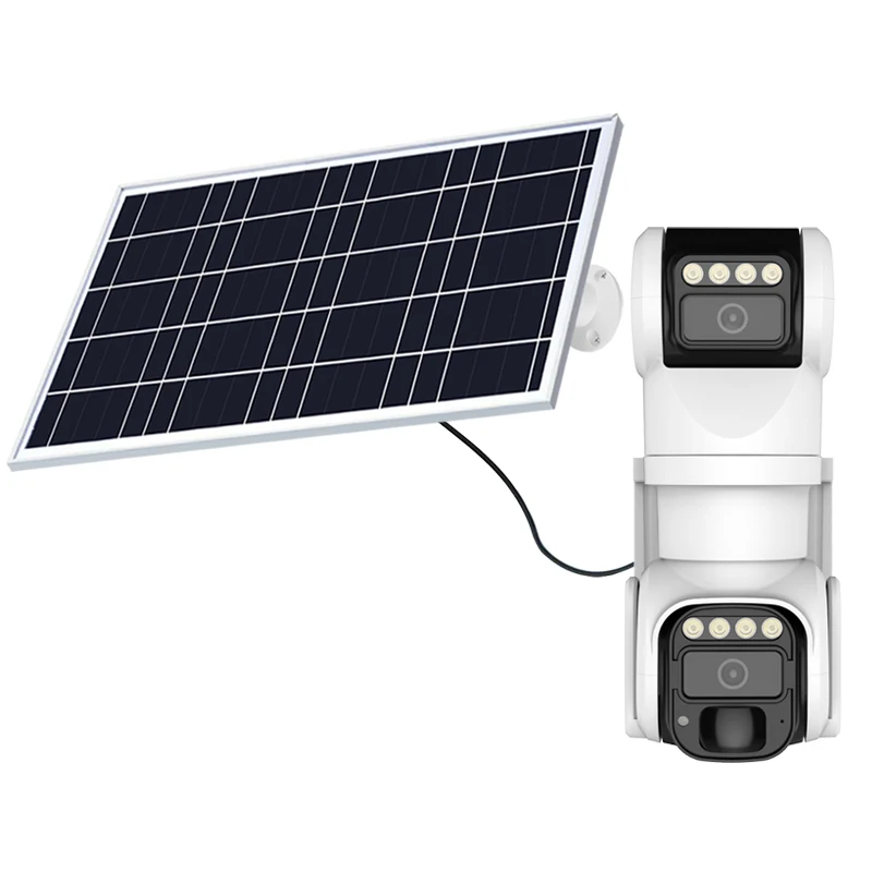 Micro Power Solar Dual Gimbal Intelligent Spherical Camera 20W