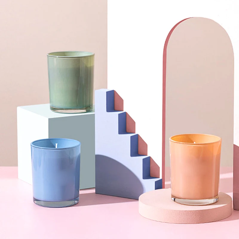 Zhyc Luxury Empty Custom Black White Glass Candles Holders,Lanterns And