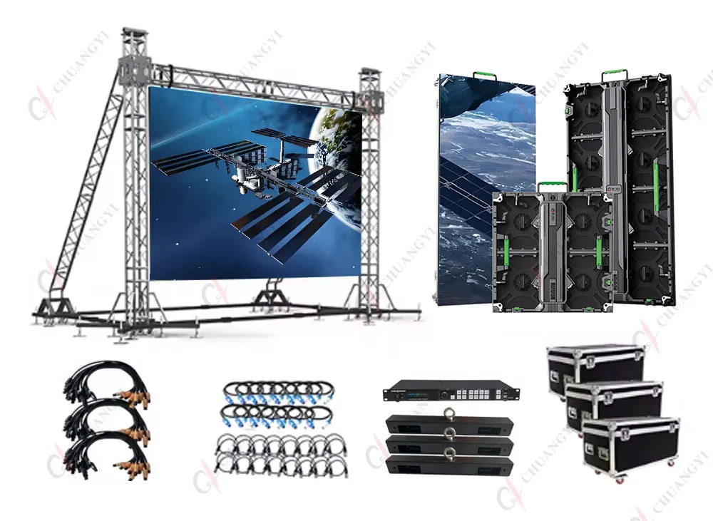 Giant HD Led Screen Xxxx Display Video HD P3.91P4.81 Outdoor Waterproof Concert Advertising Full Color HD Rental Screen