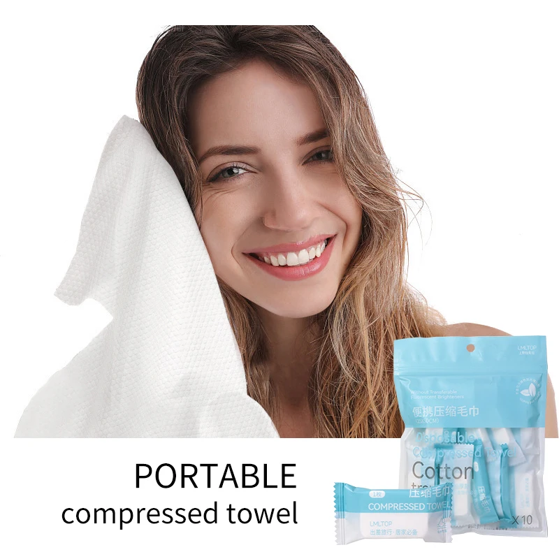 LMLTOP Compressed Magic Face Towels Portable Disposable Mini Compress Towel Magic Compressed Travel Bath Towel SY423