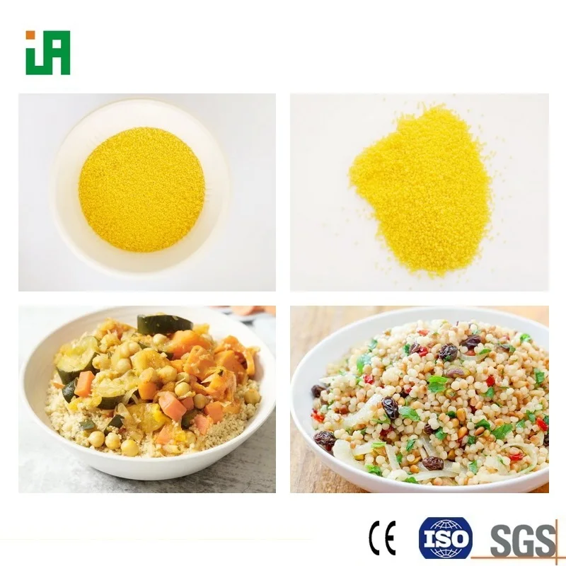 Extruded Couscous and Artificial Rice Processing Line Machinery and Equipment in Morocco, Algeria, Tunisia, Libya, and Mali