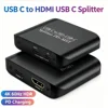 USB-C to HDMI + USB-C--Black--E70