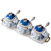 Blue+White-3 Seasoning jar + Tray + 3 Spoons