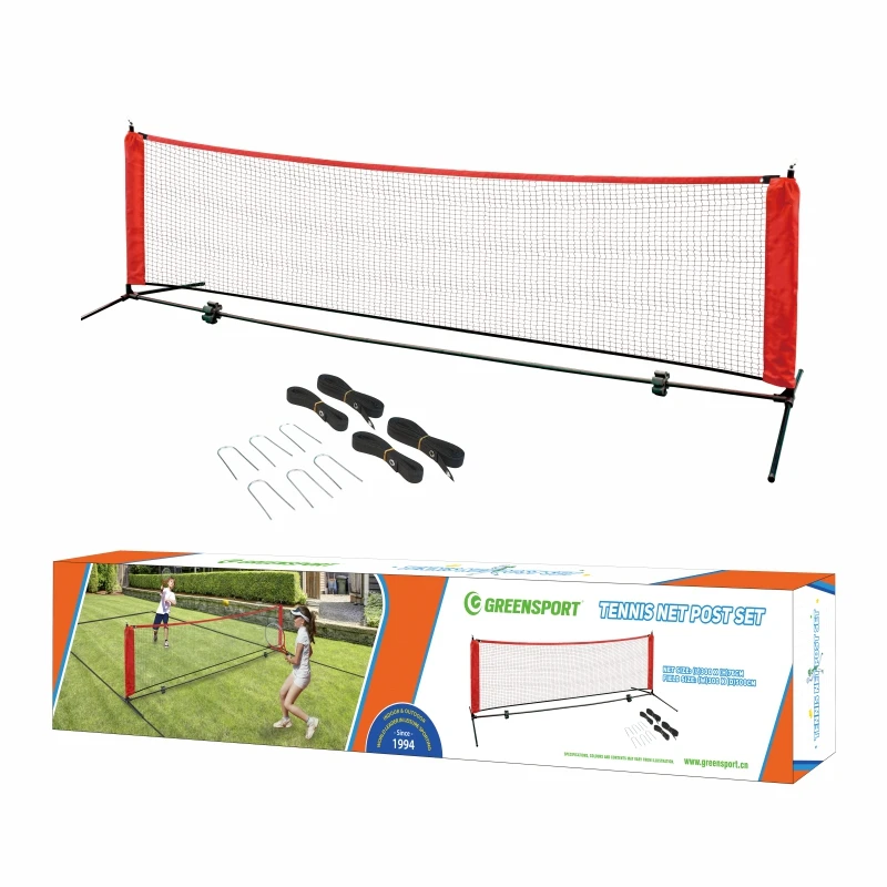 Набор Сетчатой стойки для теннисных тренировок с наземными полосками