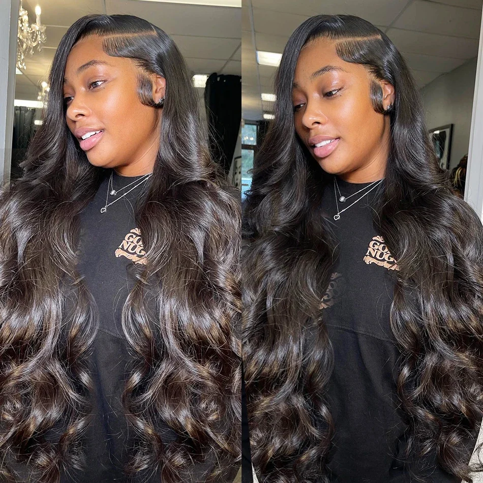 Parrucca lace frontale umana body wave per donna lace trasparente_voghion.com