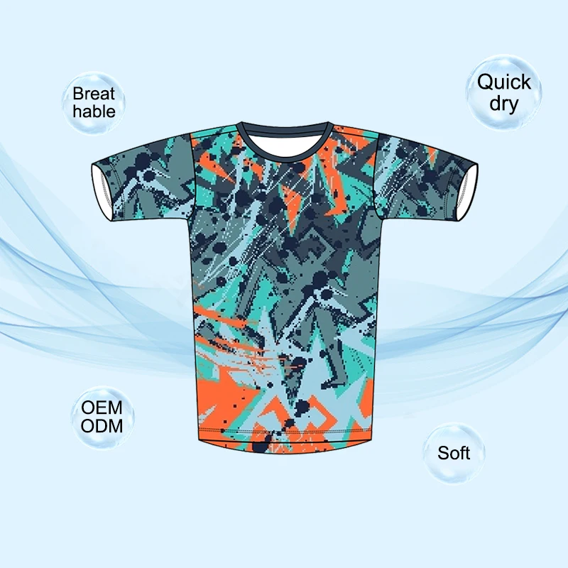 Custom Sublimation Clothing 100% Polyester T-Shirt