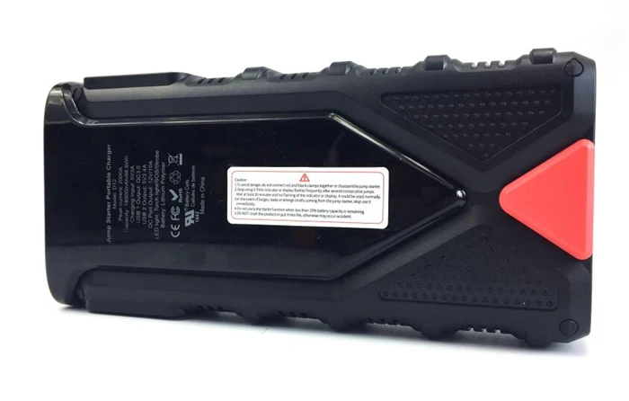 Multifunctional 12V Super Capacitor Jump Starter Kit 2000A Peak Current Car Battery Charger LED Light for Trucks Motorcycles