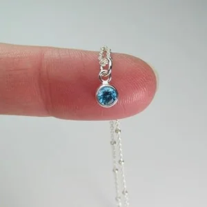 Birthstone Charms Custom Wholesale Gold Plated Stainless Steel Bezel Zircon Pendant Jewelry DIY Necklace Bracelet Findings