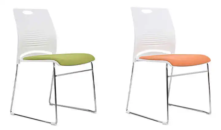 Cheap Office Training Simple Design PP Plastic Stackable Visitor Meeting Room Chairs