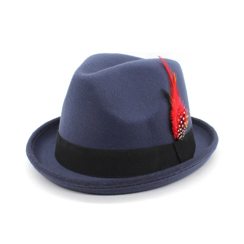 2026 Duitse bierhoed, traditionele fedora met veer voor