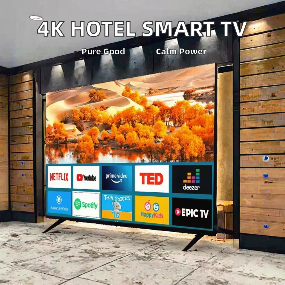 55 Inch Smart Android LED LCD TV for Hotels - 4K HDTV