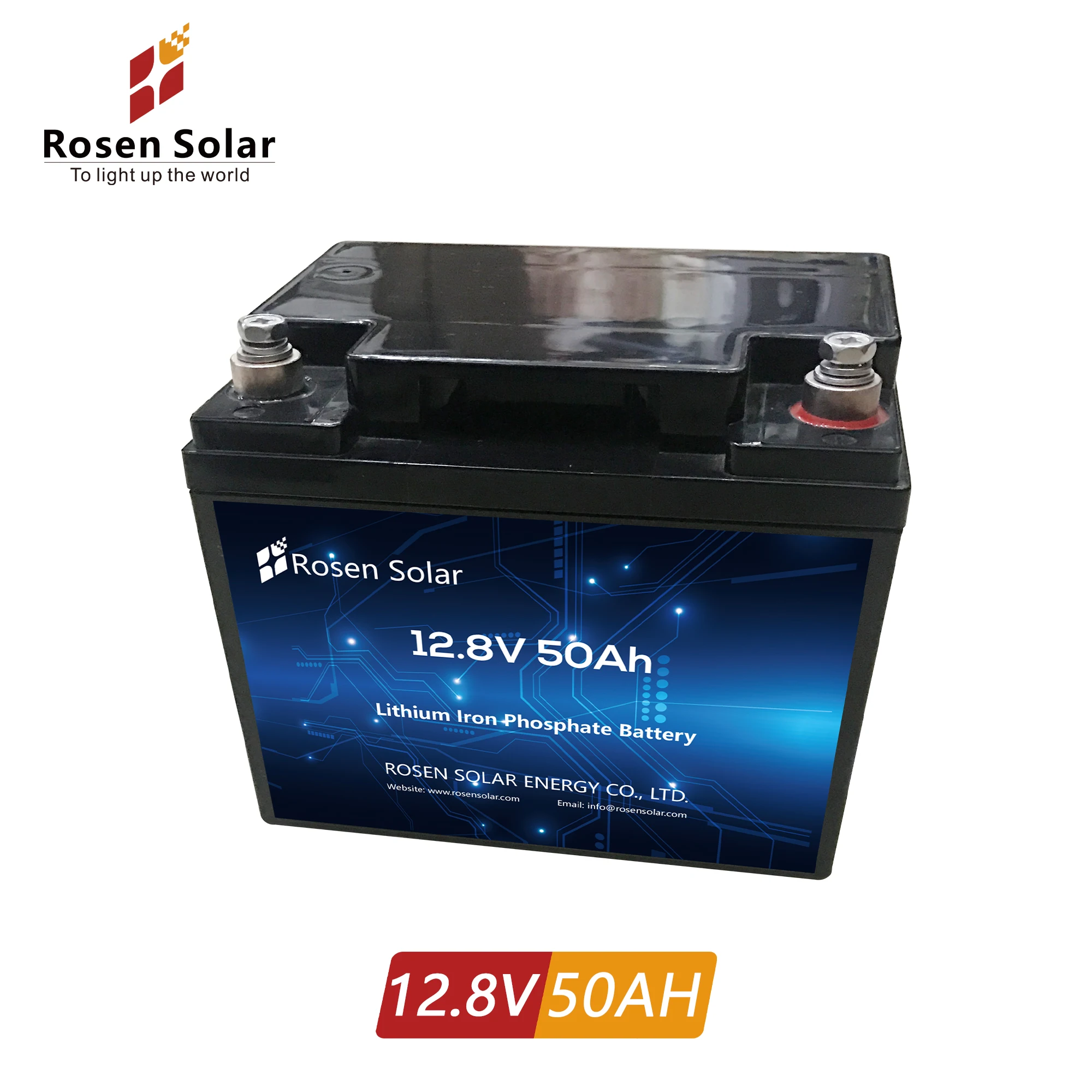 12V 50Ah lithium iron phosphate battery cell deep cycle 3000 cycle times long lifespan lifepo4 battery