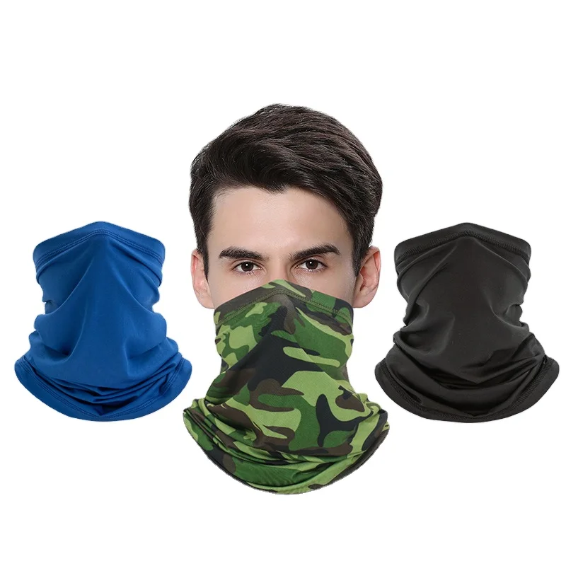 Camo Neck Gaiter Balaclava Bandana Headwear Cooling Face Cover Scarf Ice Silk EN 