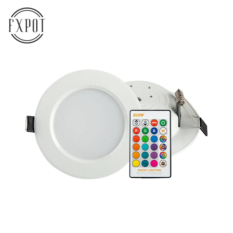 Cheap price round remote control RGB 5W 10W cutout 75-80MM 105-110MM recessed led down light