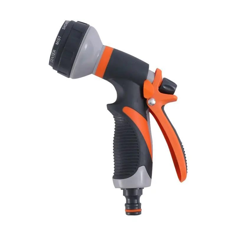 Household 8-function garden watering and car washing water gun Wholesale 8-function glue coated adjustable water spray gun Car w
