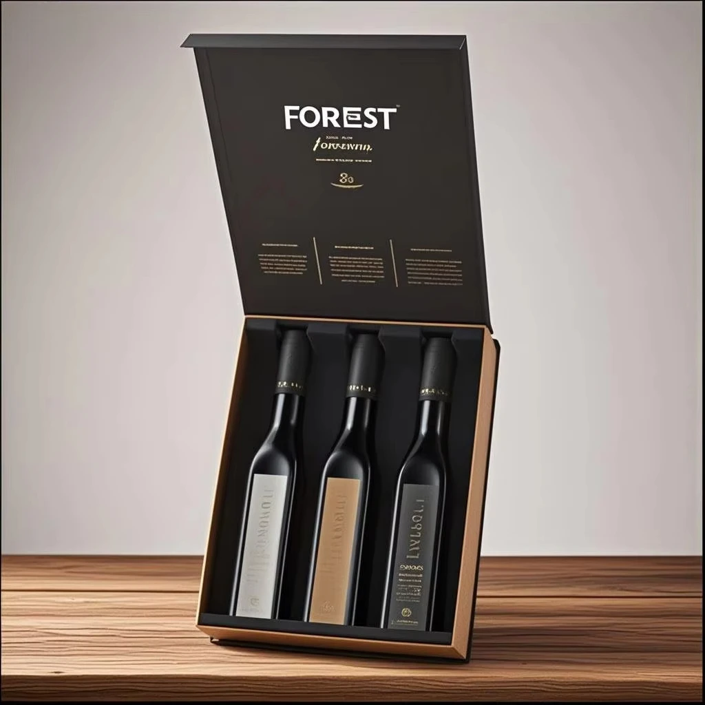 Custom Printing Cardboard Green Olive Oil Bottle Luxury Gift Box Packaging With Insert