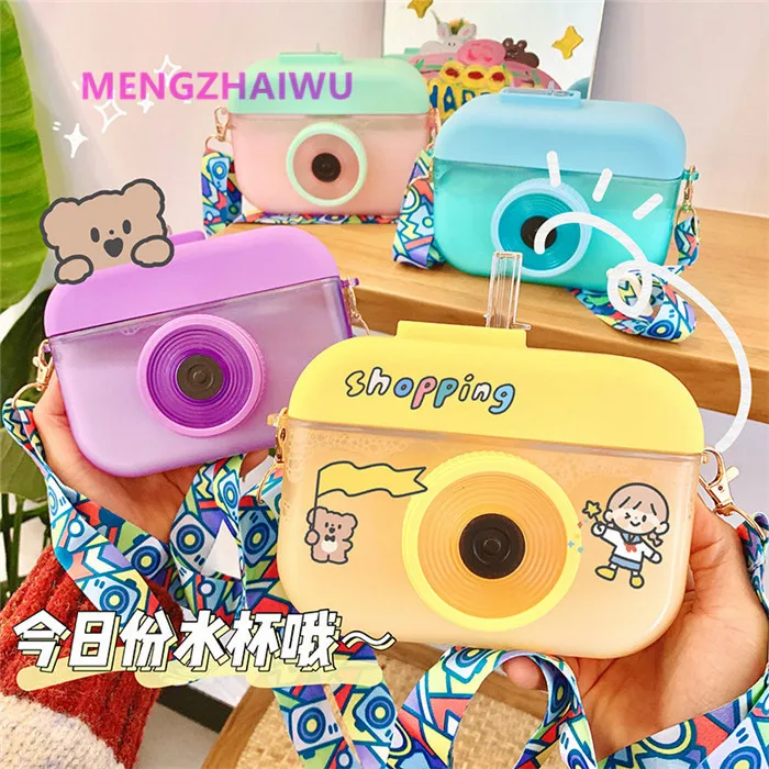 Indonesia best selling daily home use products plastic kids drink bottle Creative Camera shaped design eco friendly water bottle