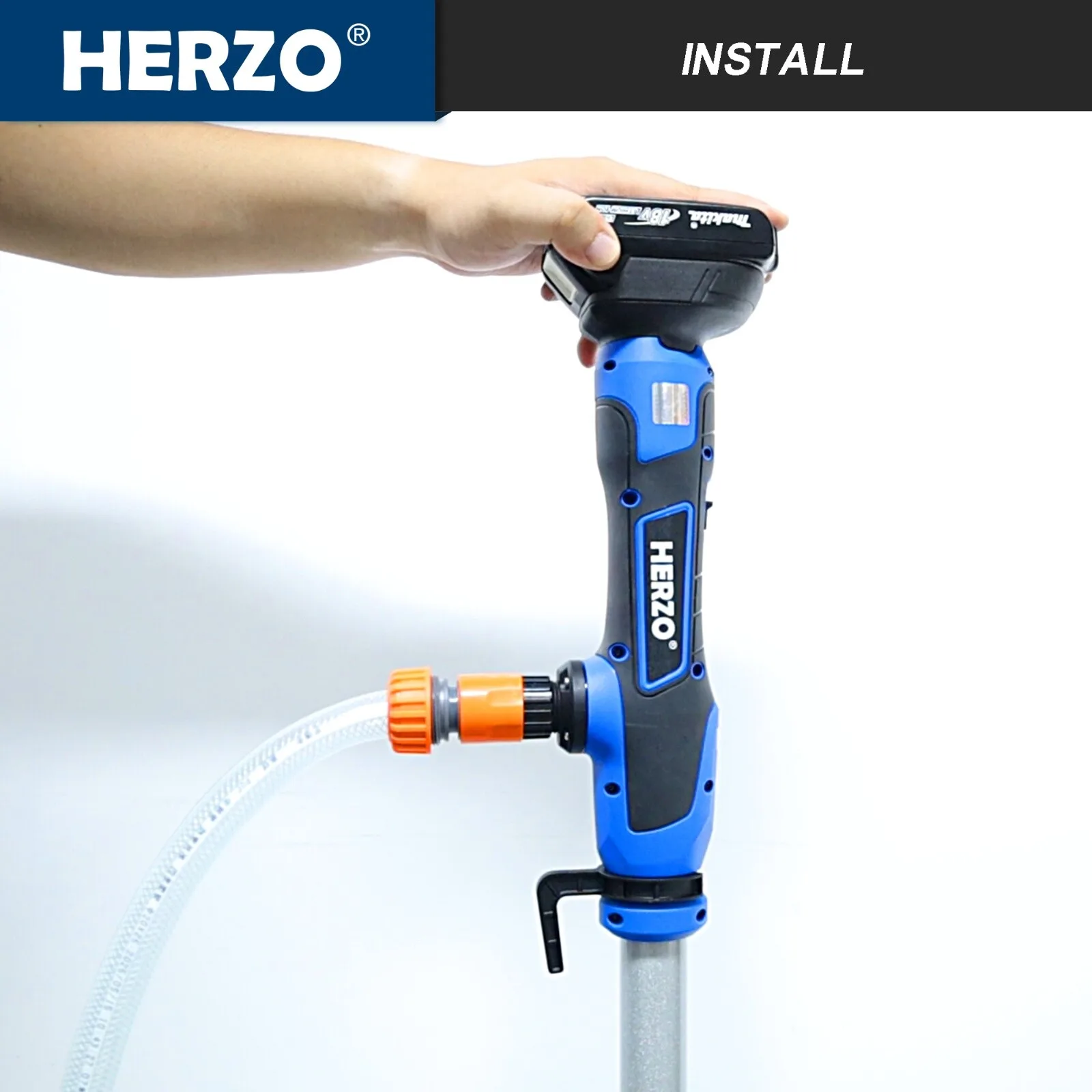 HERZO 20V Faltbare Akku-Stick-Transfer pumpe Multifunktions-DIY-Wassers aug  pumpe