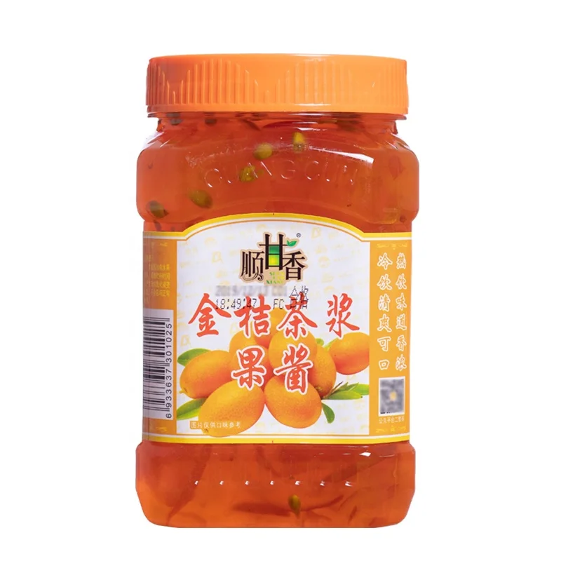 1kg Guangcun Kumquat Fruit Jam For Drinks Or Bubble Tea Buy Kumquat Jam,Fruit Jam,Bubble Tea