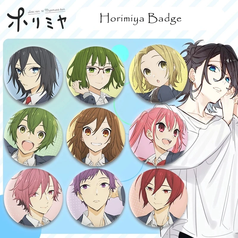 1pcs anime horimiya brooch cosplay badge