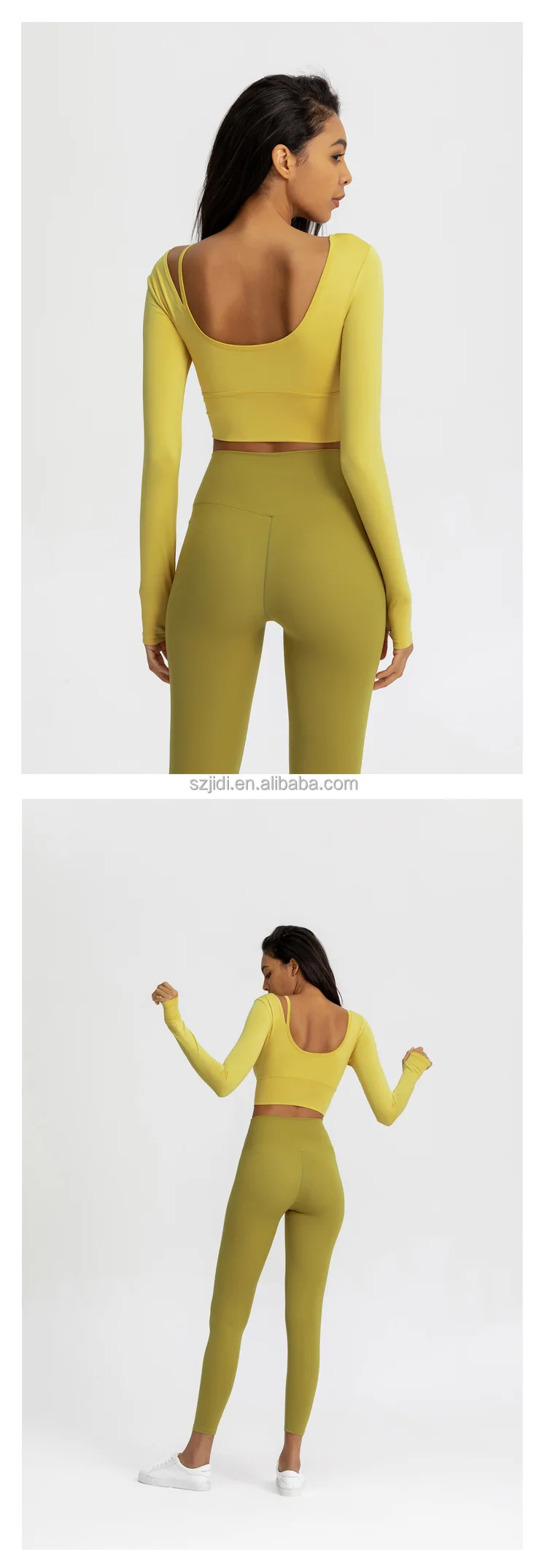 Yoga Clothes Top Women With Chest Pads For Autumn And Winter Fitness