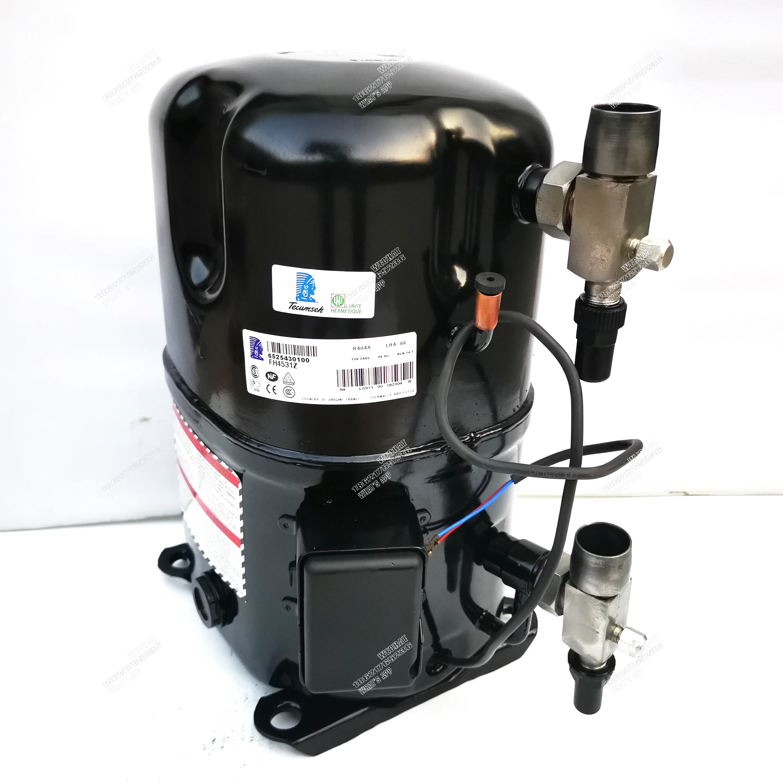 TECUMSE COMPRESSOR TAG4531Z  TAG4531 R404A 3 HP PISTON COMPRESSOR  Rotor Locking Screw With Valve