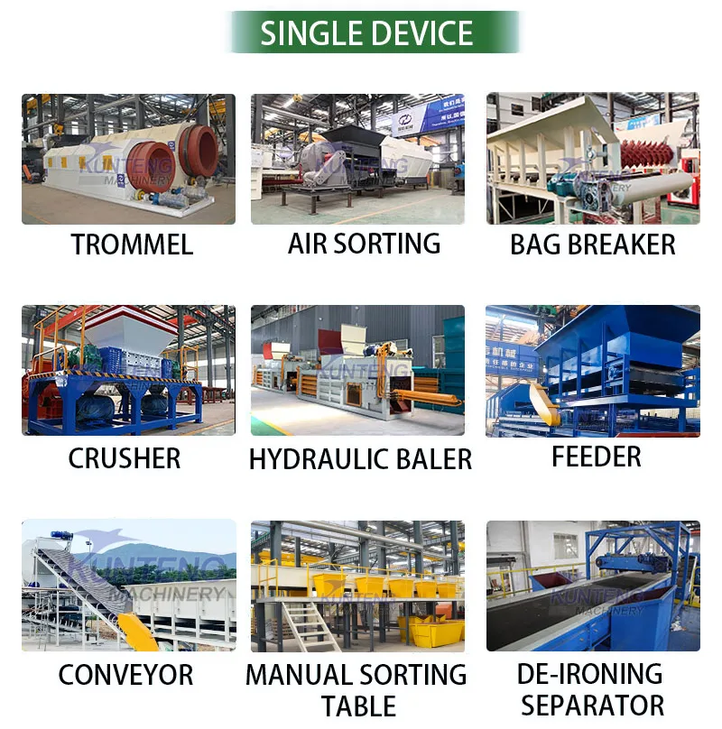 Large Manual Sorting Table Plastic Waste Separation Machine for ...