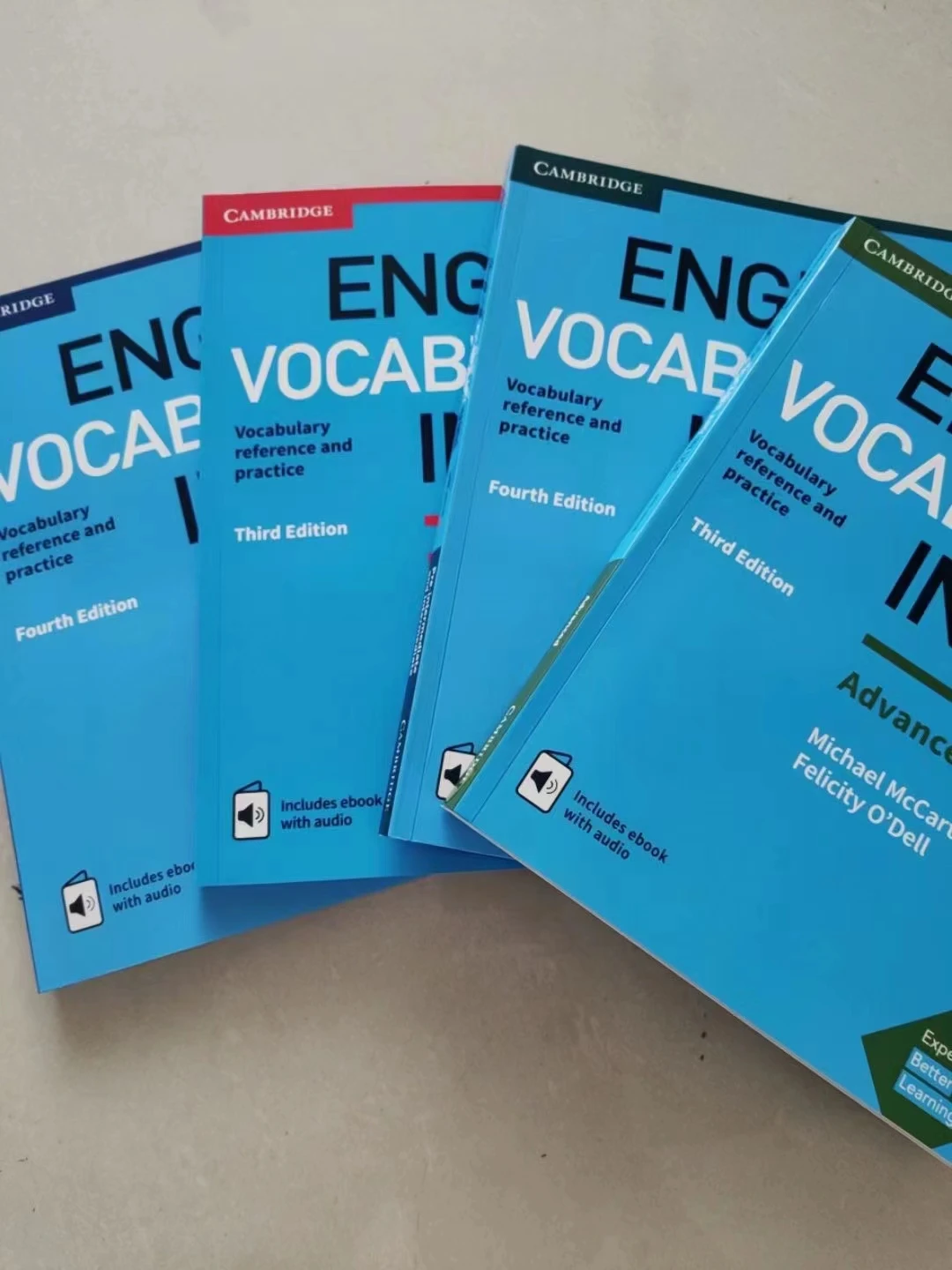 English vocabulary in use 4巻セット 4本Cambridge English Vocabulary in Use 劍橋英語詞彙書CA04