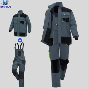 Custom Breathable Work Clothes  Men Work Pants Coverall Multi-Pocket & Embossed Print Work COverall Construction Workwear