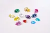 Moissanite de coupe poire colorée