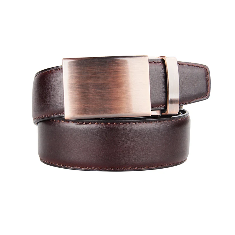 35 мм Высококачественная Мужская Автоматическая пряжка для ремня из розового золота с храповым механизмом на заказ