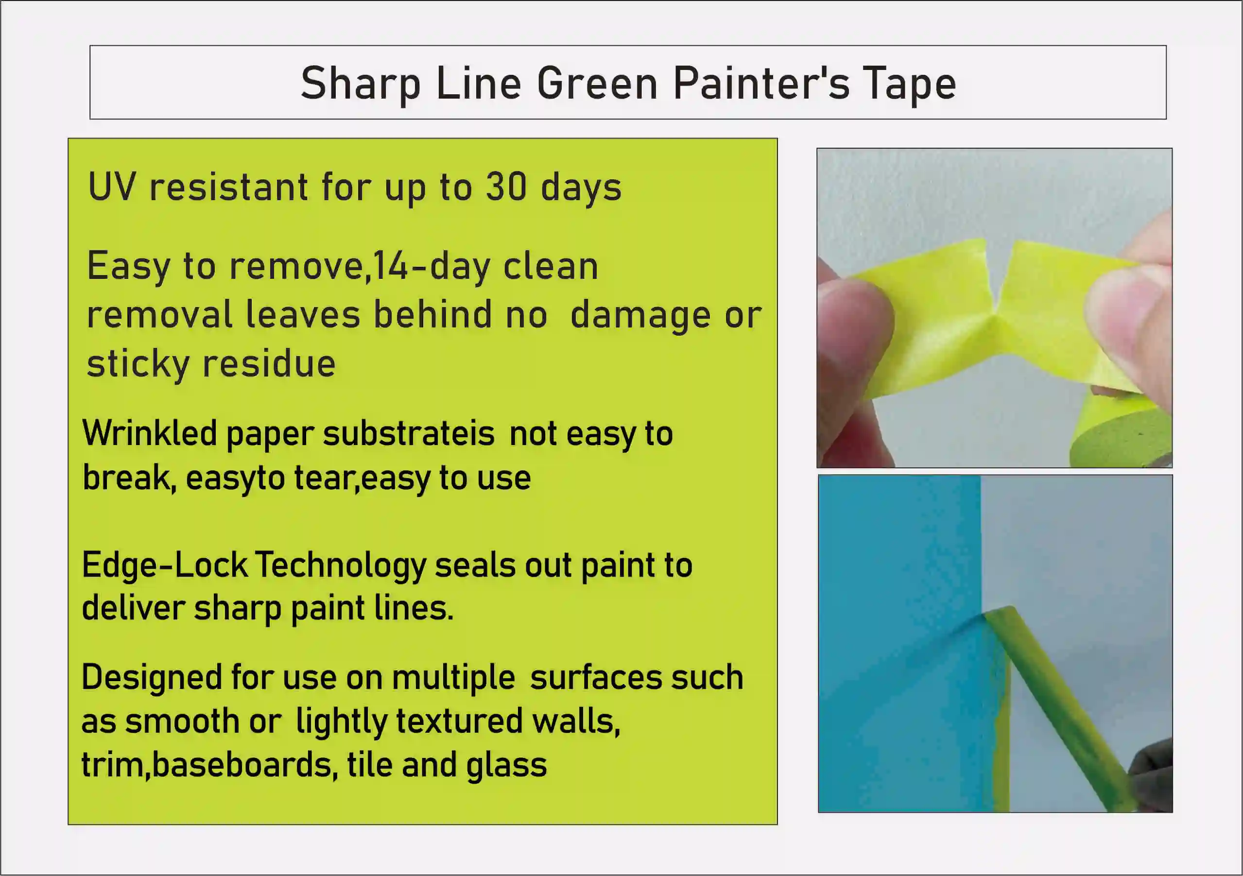 Waterproof And Hightemperature Resistant Green Masking Tape Buy Uv