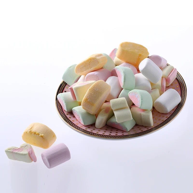 cibo di caramelle marshmallow senza zucchero di forma differente