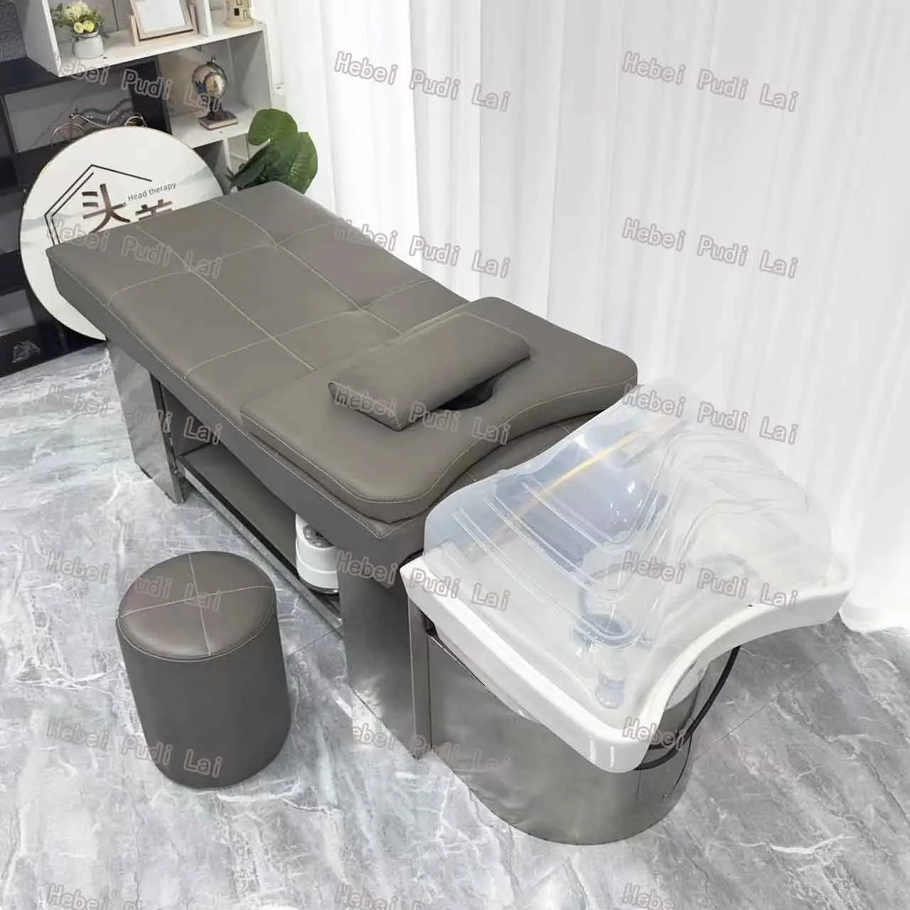 Thai Spa Head Water Therapy Shampoo Bed Hair Washing Chair Lay Down ...